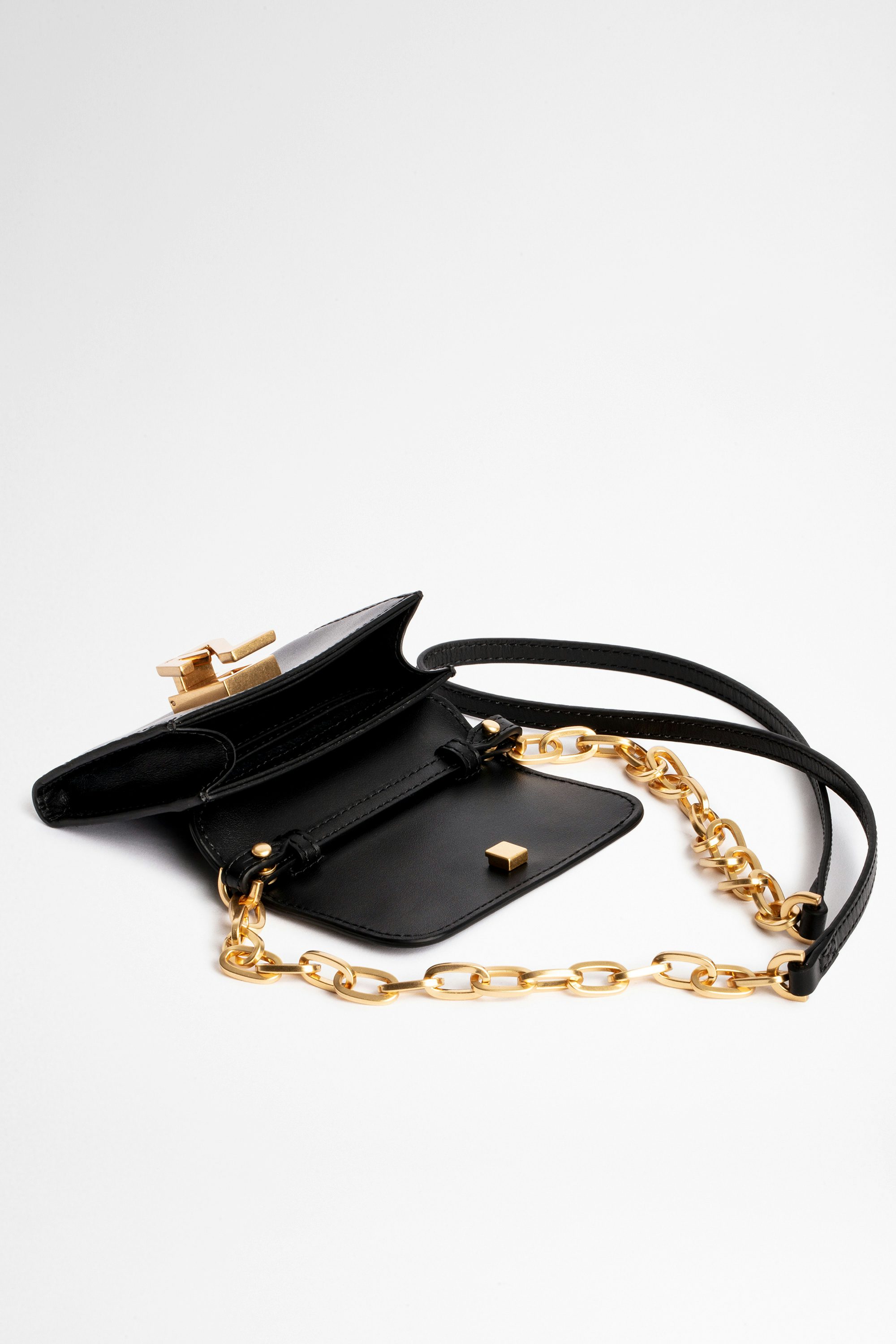 ZV Initiale Le Tiny Unchained Wallet-Style Clutch - Women's black ZV Initiale black leather wallet